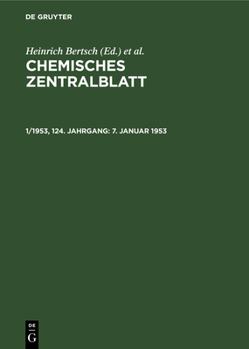 Hardcover 7. Januar 1953 [German] Book