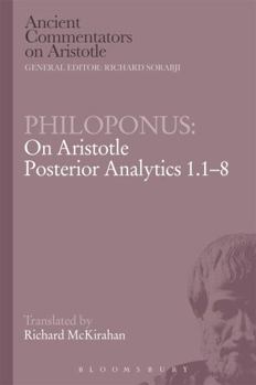 Hardcover Philoponus: On Aristotle Posterior Analytics 1.1-8 Book