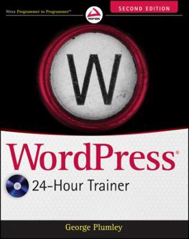 Paperback Wordpress 24-Hour Trainer [With DVD ROM] Book