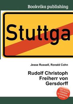 Paperback Rudolf Christoph Freiherr Von Gersdorff Book