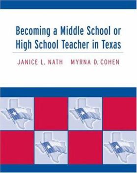 Paperback Becoming a Middle School or High School Teacher in Texas Book