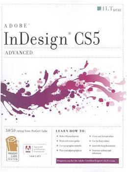 Paperback Indesign Cs5: Advanced, Ace Edition + Certblaster + Data Book