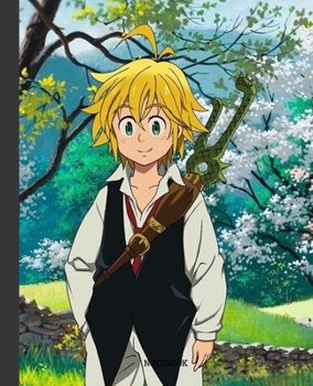 Paperback Notebook: Anime Seven Deadly Sins Soft Glossy Cover Graph Paper Pages Book 7.5 x 9.25 Inches 110 Pages Book