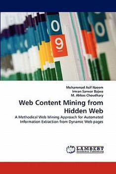 Paperback Web Content Mining from Hidden Web Book