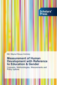 Paperback Measurement of Human Development with Reference to Education & Gender Book