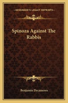 Paperback Spinoza Against The Rabbis Book