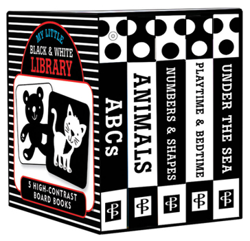 Board book My Little Black and White Board Book Library - Set of 5 High Contrast Board Books Book
