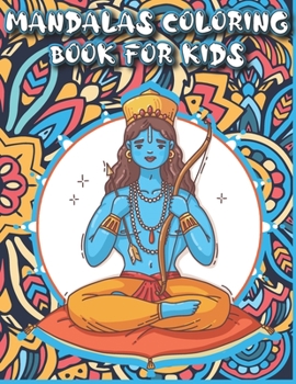 Paperback Mandalas Coloring Book For Kids [Large Print] Book