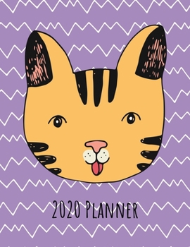 2020 Planner: Weekly Dated With Inspirational Quotes Purple - Cat (Cute & Adorable Calendar Planners for All)