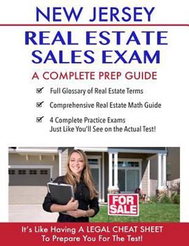 Paperback New Jersey Real Estate Exam A Complete Prep Guide: Principles, Concepts And 4 Practice Tests Book
