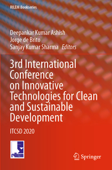 Paperback 3rd International Conference on Innovative Technologies for Clean and Sustainable Development: Itcsd 2020 Book
