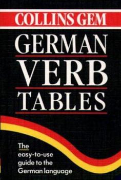 Paperback Collins Gem German Verb Tables (Collins Gems) Book