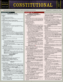 Wall Chart Constitutional Law Book