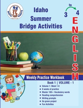 Paperback GRADE 3 TO 4 : IDAHO Summer English Bridge Activities Book