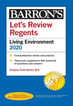 Paperback Let's Review Regents: Living Environment 2020 Book