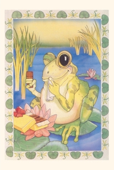 Paperback Vintage Journal Frog with Chocolates Book
