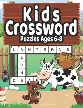 Paperback Kids Crossword Puzzles Ages 6-8: Crossword Puzzles for Kids Book