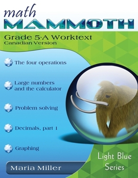 Paperback Math Mammoth Grade 5-A Worktext, Canadian Version Book