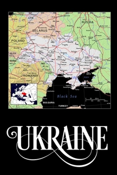 Paperback Ukraine: Map Notebook Book