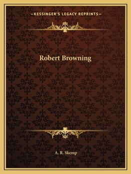 Paperback Robert Browning Book