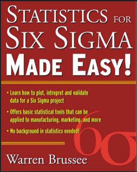 Paperback Statistics for Six SIGMA Made Easy Book