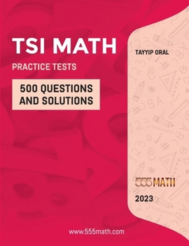 Paperback Tsi Math Practice Questions: Math Practice Book