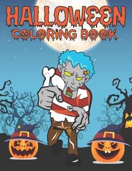 Paperback Halloween Coloring Book: Spooky Cute Halloween Coloring Book