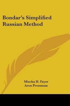 Paperback Bondar's Simplified Russian Method Book