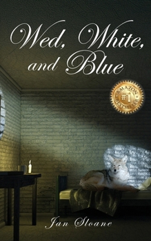 Paperback Wed, White, and Blue Book