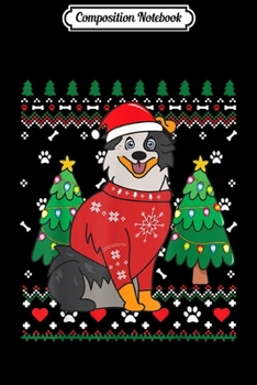 Composition Notebook: Australian Shepherd Christmas Ornament Tree Mom Xmas Gift  Journal/Notebook Blank Lined Ruled 6x9 100 Pages