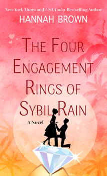 Hardcover The Four Engagement Rings of Sybil Rain [Large Print] Book