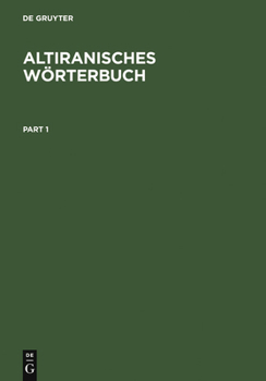 Hardcover Altiranisches Wörterbuch [German] Book