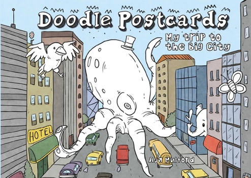 Paperback My Trip to the Big City: Doodle Postcards Book