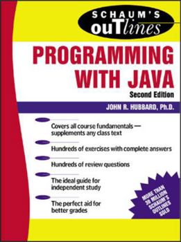 Paperback Schaum's Outline of Programming with Java Book