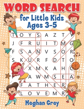 Paperback Word Search for Little Kids Ages 3-5 Book