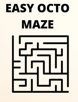 Paperback Easy Octo Mazes Book