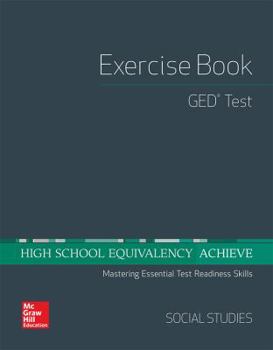 Paperback High School Equivalency Achieve, GED Exercise Book Social Studies Book