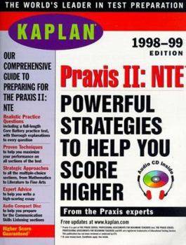 Paperback Kaplan Praxis II NTE 1998 99 with Audio CD: Professional Assesment for Teachers [With CDROM] Book