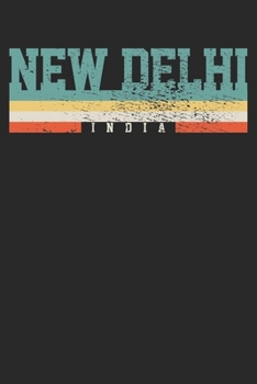 Paperback Notebook: New Delhi India Dot Grid 6x9 120 Pages Book