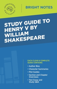 Paperback Study Guide to Henry V by William Shakespeare Book