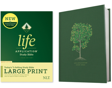 Hardcover NLT Life Application Study Bible, Third Edition, Large Print (Red Letter, Hardcover) [Large Print] Book