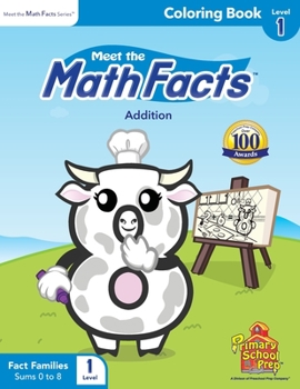 Paperback Meet the Math Facts - Addition Level 1 Coloring Book