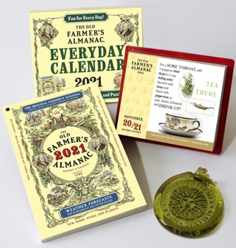Paperback The Old Farmer's Almanac 2021/Everyday Box Calendar 2021/Sun Catcher Bundle Book