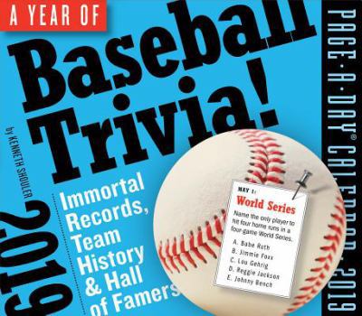 Calendar A Year of Baseball Trivia! Page-A-Day Calendar 2019 Book