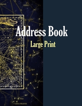 Address Book Large Print.: Big Size: Contact ,Address, Work ,Email, Mobile, Social Media & Birthdays.
