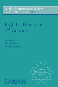 Paperback Ergodic Theory of ZD Actions Book