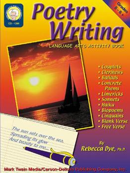 Paperback Poetry Writing, Grades 5 - 8 Book