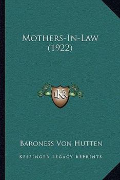 Paperback Mothers-In-Law (1922) Book