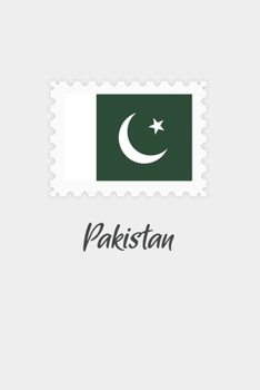 Paperback Pakistan flag minimalist notebook: Country national flag travel journal notebook Book