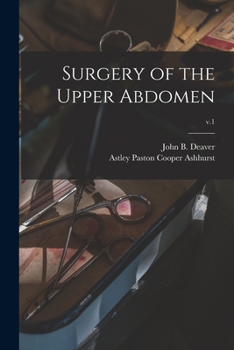 Paperback Surgery of the Upper Abdomen; v.1 Book